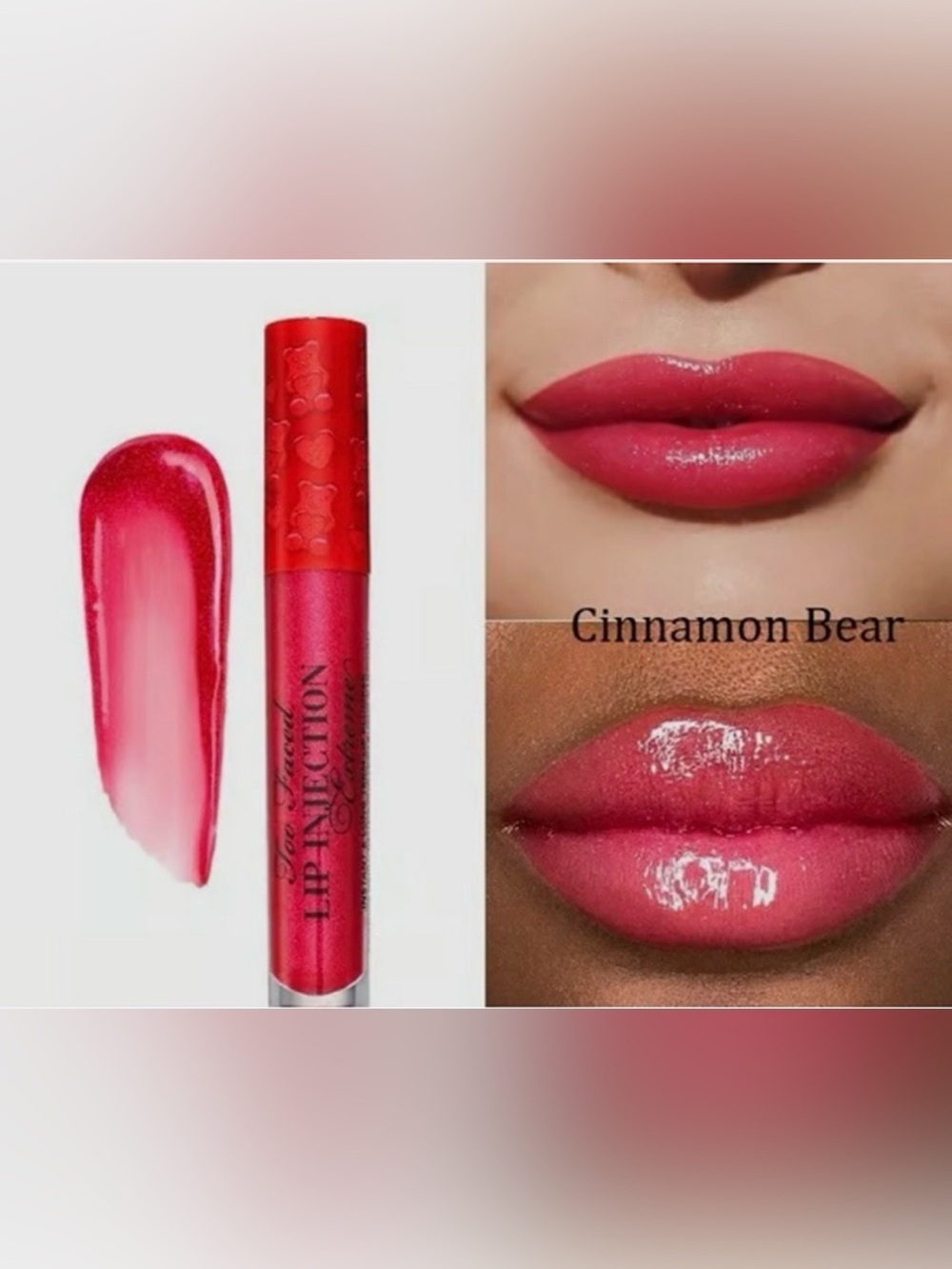 Too Faced Lip Injection Extreme Cinnamon Bear Lip Plumper, Cinnamon Bear, NIB